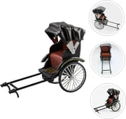Vintage Rickshaw Model – Retro Handmade Metal Sculpture for Decoration_img_5