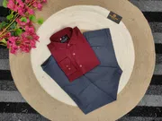 Maroon shirt with Nevy formal pant_img_0