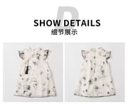 Kids Girls Summer Elegant Floral Cheongsam Style Chinese Princess Dress (1 to 6 years)_img_3