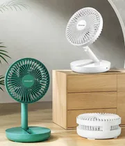 Rechargeable 5-inches Folding fan HCZ21 Green colour_img_4