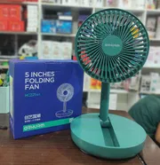 Rechargeable 5-inches Folding fan HCZ21 Green colour_img_5