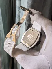 Hublot White Square Quartz Watch_img_3