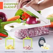 Nicer Dicer 15-in-1 Multifunctional Vegetable & Fruit Chopper with Stainless Steel Blades_img_2