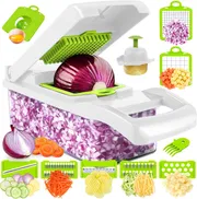Nicer Dicer 15-in-1 Multifunctional Vegetable & Fruit Chopper with Stainless Steel Blades_img_6