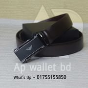 Premium Quality Original Leather Armani Gear Belt with box_img_0