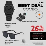 Black Beast Combo(Arabian Black Watch & smart Sunglass imported)_img_1