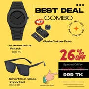 Black Beast Combo(Arabian Black Watch & smart Sunglass imported)_img_0