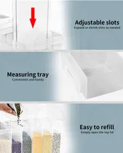 6-in-1 Grain & Cereal Dispenser – Large Capacity, One-Click Rice & Grain Storage_img_7