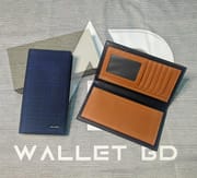 Bogesi check Blue & Gray Long Wallet_img_1
