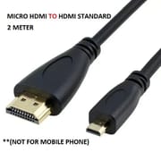 Micro HDMI to HDMI Standart 2 Meter Cable 4k Supported_img_0