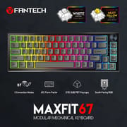 Fantech MAXFIT67 MK858 RGB Pre-Lubed Gateron Milky Yellow Switch Mechanical Hotswap Keyboard_img_0