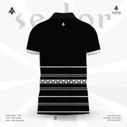 "Ethnic Fusion Premium Polo T-Shirt – Black & White Edition"_img_1