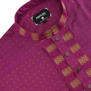 Luxury Cotton Panjabi- Magenta rose_img_1