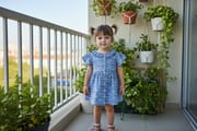 Girls Woven Frock Code: MS-37_img_1