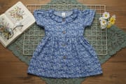 Girls Woven Frock Code: MS-37_img_2
