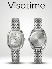 Rolex Cellini Stainless Steel Cushion Case Watch with Silver Dial and Multi-Link Bracelet_img_0
