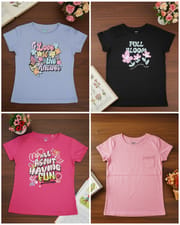 Girls T-shirt (৪ পিচ কম্বো) Code: MS-22_img_0