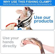Fish Gripper, Fish Grabber Tool Metal Fish Grippers for Fishing, 3 Claw Fish Grips Anti-Slip Fishing Pliers Gripper Control Clamp Claw Fish Pliers Catch Fish Fishing Accessories, Ideal for Anglers_img_8