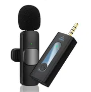 K-35 Wireless Collar Microphone for Vlogging Interview Live Streaming YouTube Compatible with BT Speakers, DSLR Camera_img_2