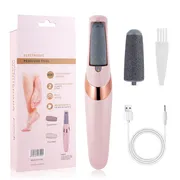 ACWOO Rechargeable Electric Callus Remover – 2-Speed Foot File with LED Light & Dual Roller Heads for Cracked Heels & Dead Skin_img_0