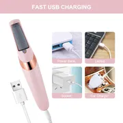 ACWOO Rechargeable Electric Callus Remover – 2-Speed Foot File with LED Light & Dual Roller Heads for Cracked Heels & Dead Skin_img_1
