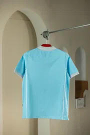 Premium Quality Piping Cut & Sew Design Pique Polo - Light cyn_img_6