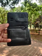 Black Premium 100% Genuine Cow Leather Wallet_img_5