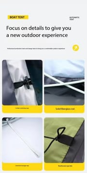 Pop-up Camping Tent for 2 People | Double Doors, UV Protection, Waterproof & Windproof with Mosquito Net_img_9