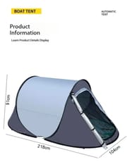 Pop-up Camping Tent for 2 People | Double Doors, UV Protection, Waterproof & Windproof with Mosquito Net_img_11