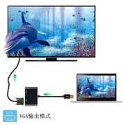 2 in 1 USB 3.0 to HDMI VGA Adapter 1080P, Built-in Driver, Support HDMI VGA Sync Output for Windows 10/8 / 7 Only, NOT Mac OS/Linux/Vista, USB to HDMI VGA HUB. (Black)_img_8