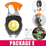 COB LED Keychain Flashlight, 800 Lumens Rechargeable Torch with 7 Modes, Built-in Lighter, Screwdriver, Whistle & Bottle Opener – Emergency Outdoor Camping Light_img_22