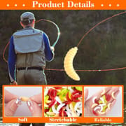 Grape Bug Maggot Worm Native 50pcs Set Creamy Color Glow in the Dark Clear Black Bass Trout Chin Yamame Area Management Fishing Rivers Stream Black Bass Fishing Bass Fishing Lake Dam Bluegill Carp_img_8