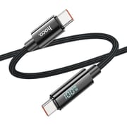 HOCO U125 Benefit 100W Charging Data Cable With Display Type C To Type C_img_0