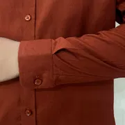 Signature Solid Maroon Oxford Shirt_img_1
