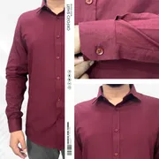 Signature Solid Wine Oxford Shirt_img_1
