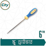 ১ পিস ৪ অথবা ৬ ইঞ্চি মাইনাস স্ক্রু ড্রাইভার ম্যাগনেটিক টিপ রাবার হ্যান্ডেল স্ক্রু ড্রাইভার_img_2