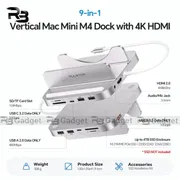 PULWTOP BS212D 9-in-1 Mac mini M4 Dock with SSD Enclosure, HDMI 4K & USB-C 10Gbps (SSD NOT Included)_img_1