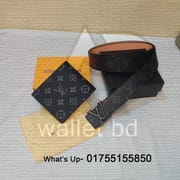 Louis Vuitton Black Flower Short Wallet With Premium Box_img_1