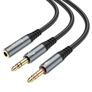 HOCO UPA21 3.5mm Female To 2*3.5mm Male Audio Cable Adapter_img_0