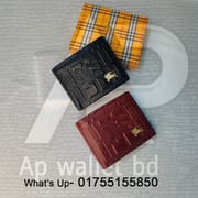 Burberry Original Leather Short wallet With Box_img_1