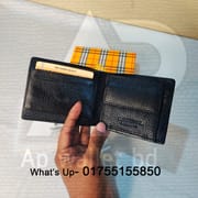 Burberry Original Leather Short wallet With Box_img_5