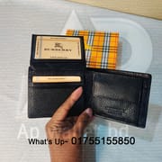 Burberry Original Leather Short wallet With Box_img_6