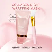 Sleep Facial Mask Collagen Sleeping Mask Face Beauty Korean Gel Collagen Overnight Wrapping Peel-Off Facial Mask_img_0