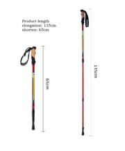 WildCork Adjustable Hiking Pole – Lightweight Anti-Shock Trekking & Walking Stick for Outdoor Travel_img_2