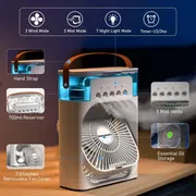 Portable Air Conditioner Air Cooler Fan For Room Mini Evaporative Colors Cooler Light AC Fan_img_0