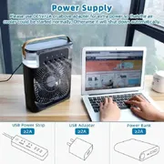 Portable Air Conditioner Air Cooler Fan For Room Mini Evaporative Colors Cooler Light AC Fan_img_11