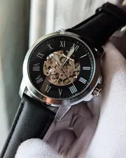 Fossil Leather Strap Mechanical Watch_img_0