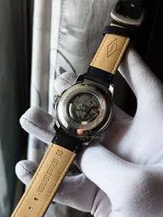 Fossil Leather Strap Mechanical Watch_img_4