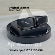Jaguar Genuine Leather Metal Buckles Sliding Automatic Gear Belt_img_0