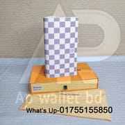 Louis Vuitton White Daba Degin Long Wallet With OG Box & Dust Bag_img_1